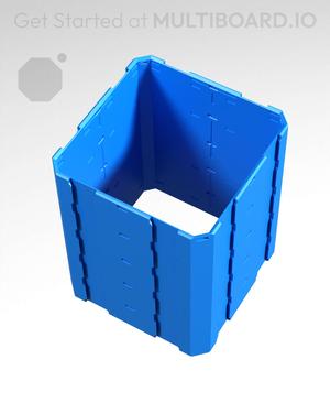 2x2x2.5 - Full Multipoint Rail - Pop-In Multibin Shell Extension