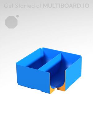 2x2x1 - Full Curved - Divided Bin - Multibin Insert