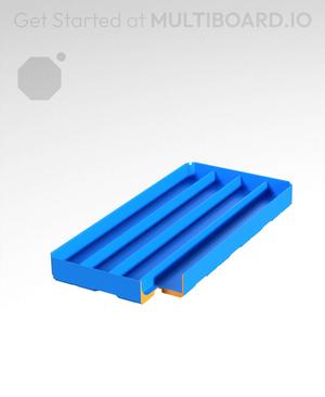 2x4x0.5 - Curved - Double Divided Bin - Multibin Insert