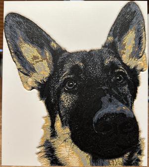 German Shepherd Sable Puppy HueForge