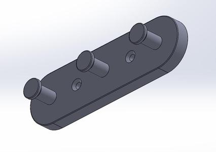 Triple Towel Hanger with mount holes