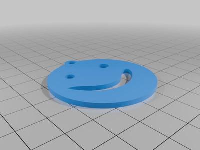 Awkward Happy face KeyChain 