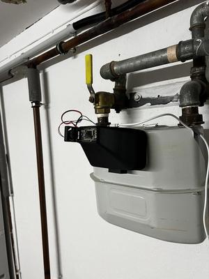 Gas meter adapter for Actaris G4 meter