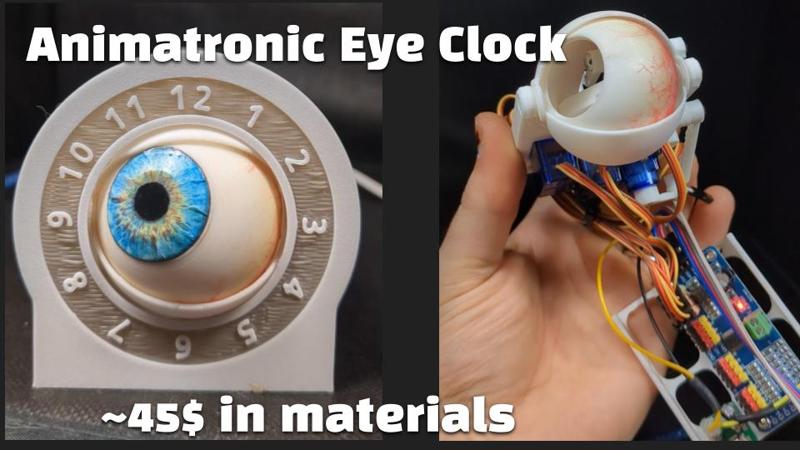 Animatronic Eye Clock