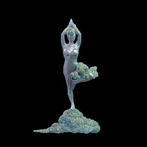 Air Elemental Sprite Book Shelf Decor