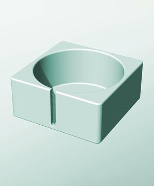 CS162-80-S Stacking slotted module bin for modern home decor