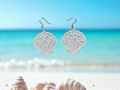 Hearts in Shell earrings