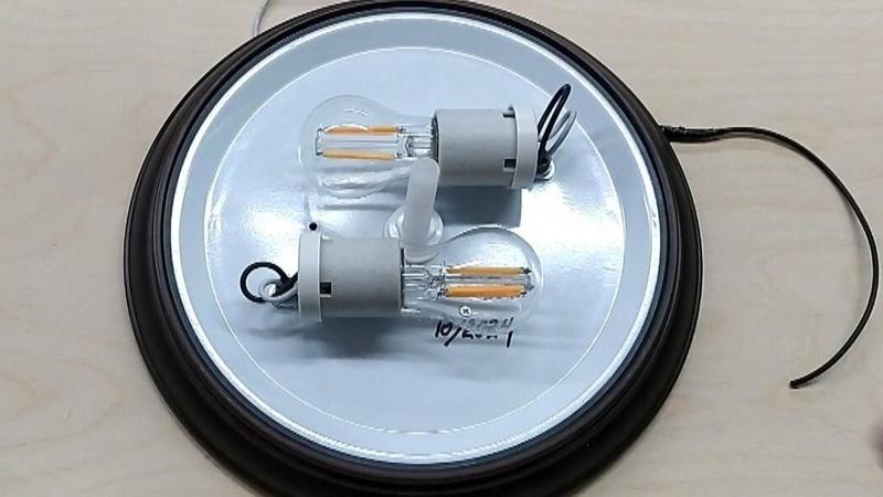 Salvaged LED Ceiling Fixture - A Different Way