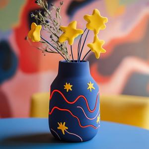 Starry Dreams Vase – Celestial-Inspired 3D Printable Design