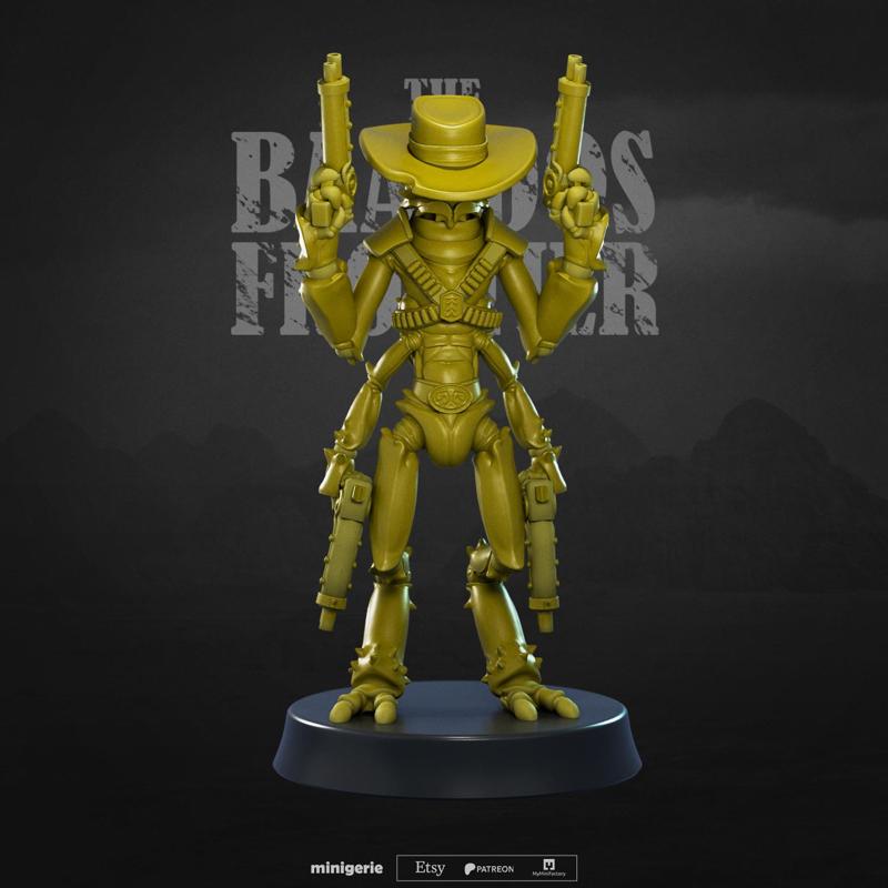 Akimbo - Chitinoid Outlaw - DnD Miniature for Tabletop - 32mm