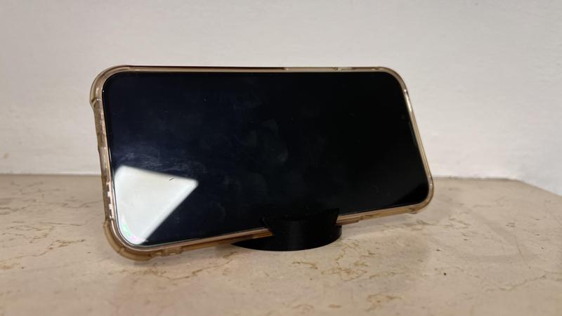 All phone minimalist stand dual position > 15° and 25° tilt