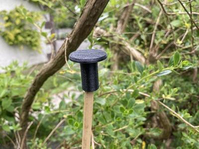 Cane topper. Bamboo cane eye protector. 