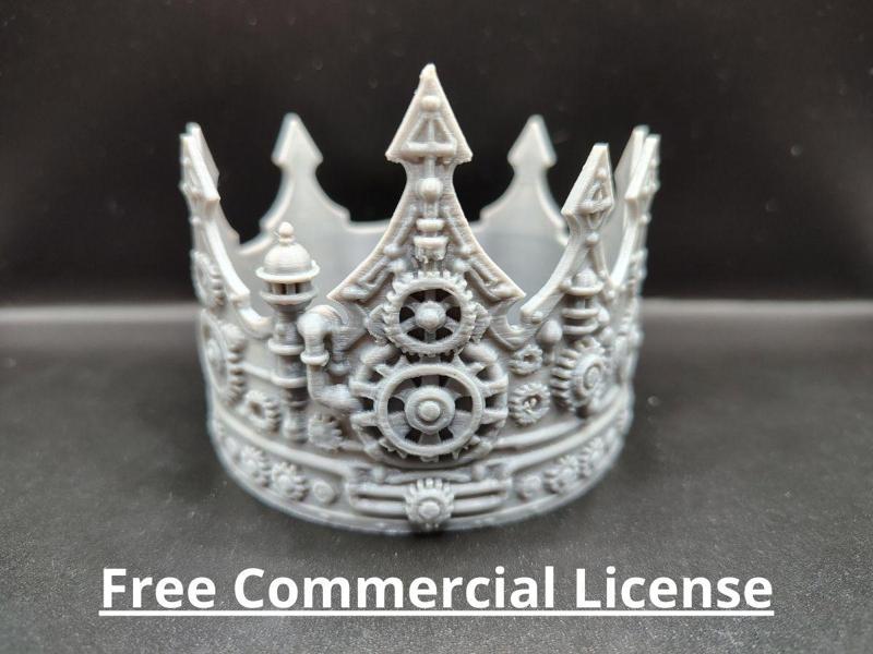 Steampunk Mechanical Retro-Fantasy Crown