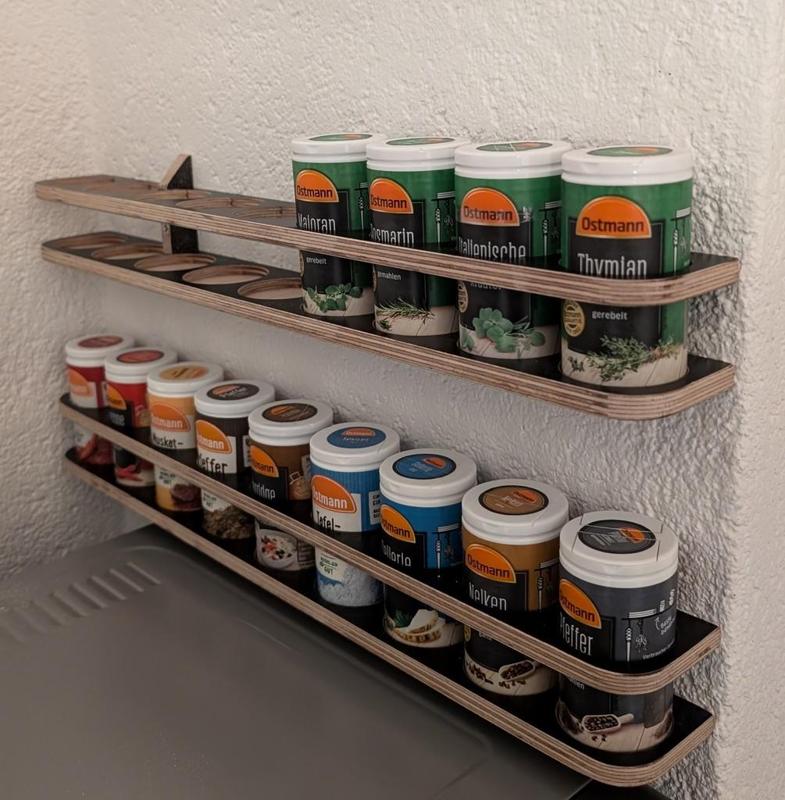 Spice Rack (milling part), Gewürzregal (Frästeil)