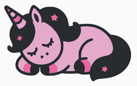 Wall art / topper: Unicorn (2)