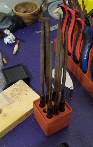 1x1 Gridfinity needle files holder stanley