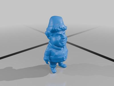 3D PRINTABLE TRUMP WITH CHRISTMAS CLOTHES