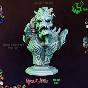 Chaos Corrupted Twig Bust