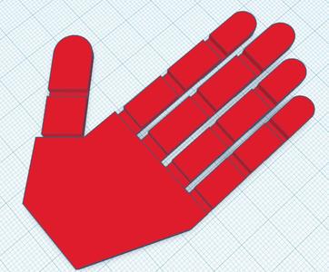 Flexi Print in place hand