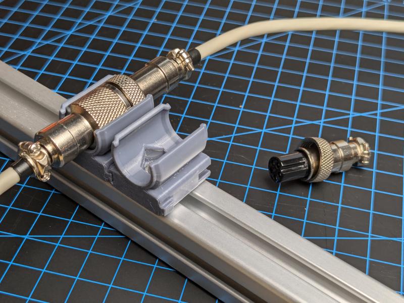 GX12 Aviation Connector Clip Mount