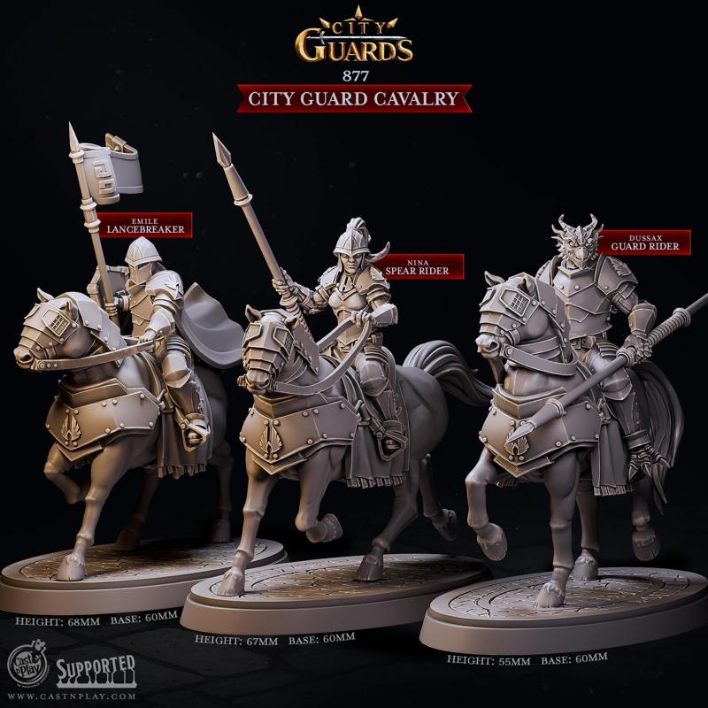 City Guard Cavalry (Pre-Supported) | Cast n Play