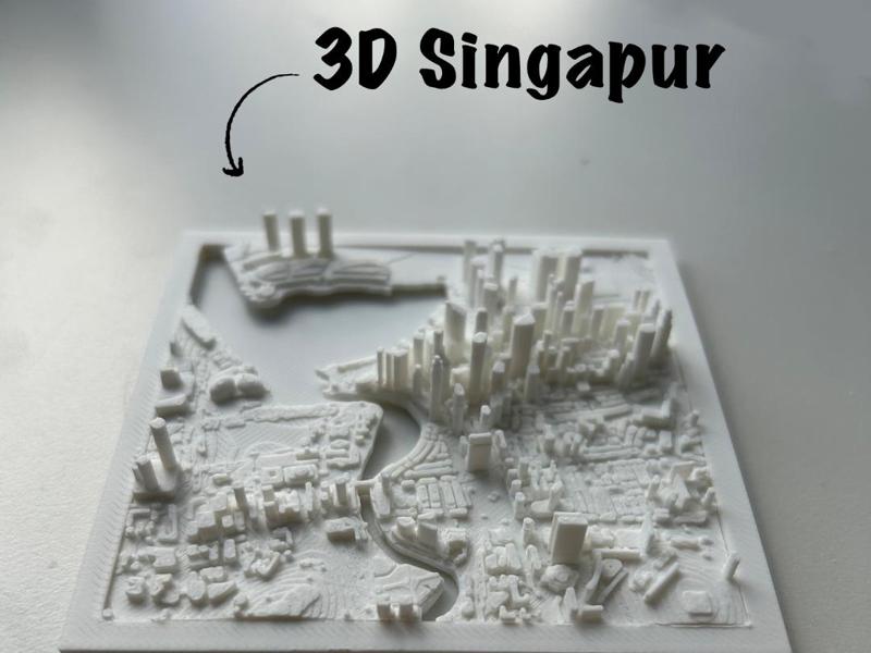 Singapur 3D Miniatur