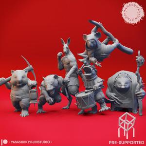 Clan of Aussie-folk - Tabletop Miniatures (Pre-Supported)