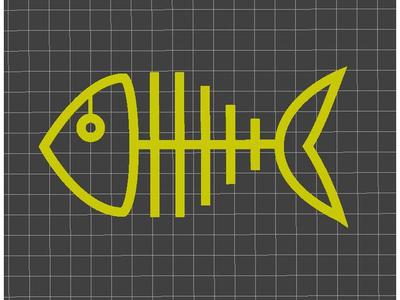 fish skeleton