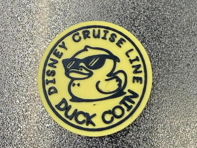 DISNEY CRUISE DUCK COIN FOR HIDING 