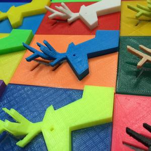 The 2D & 3D tiles of deer