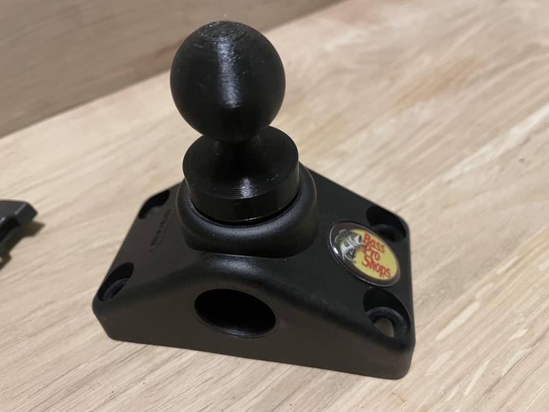 Scotty to 1" Ball Mount to Hold My IPilot Link Holder