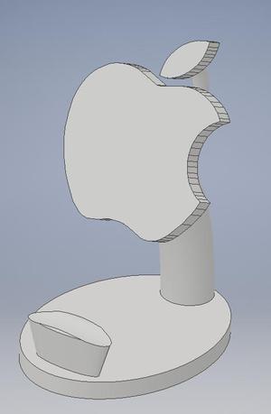 Iphone stand with Apple Logo
