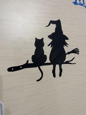 Wall art Witch and Cat