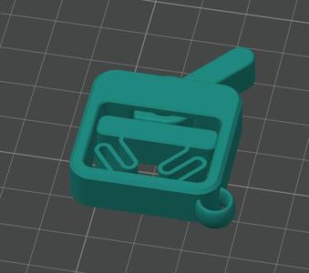 Print-in-Place Fidget Toggle Switch Keychain Normal/Loose
