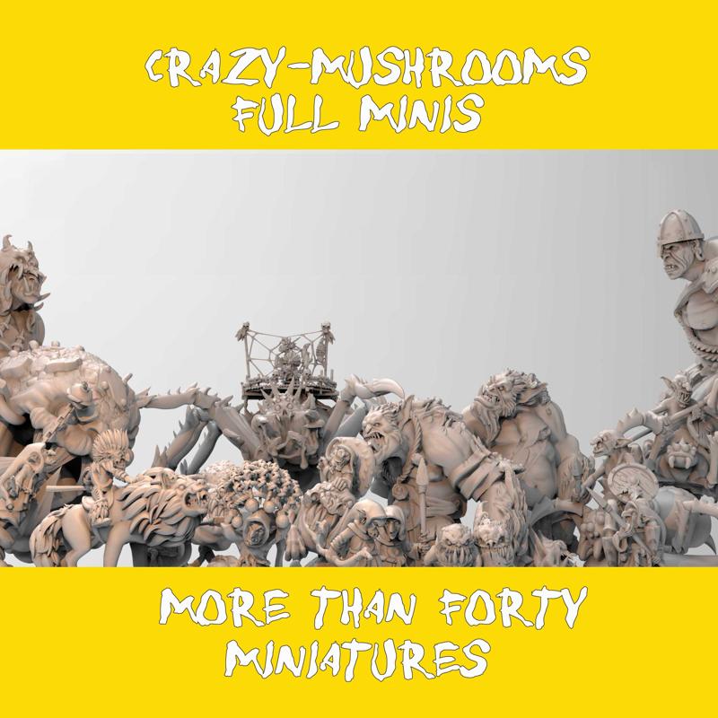 Crazy Mushrooms Full Minis