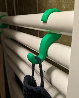 Handtuchhalter für Handtuchheizkörper / Towel hook for towel radiator