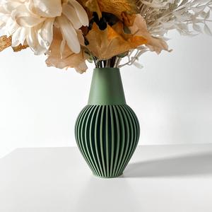 The Donos Vase, Modern and Unique Home Decor for Dried and Preserved Flower Arrangement  | STL File