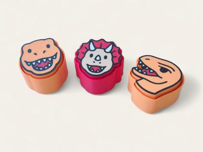 Dino - Fidget Clickers (T-Rex,Triceratops,Raptor)