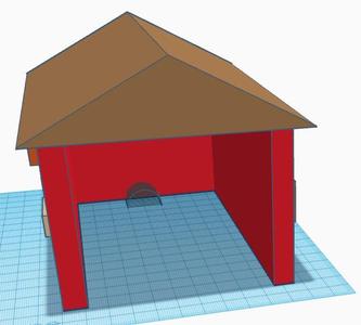 anki cozmo /vector house hut cover [brick desing]