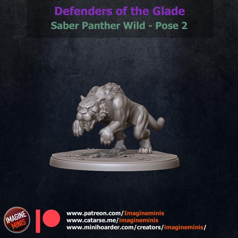 Defenders of the Glade - Wild Saber Panther - Pose 2