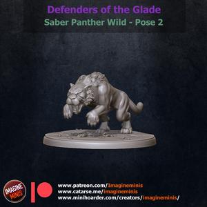 Defenders of the Glade - Wild Saber Panther - Pose 2