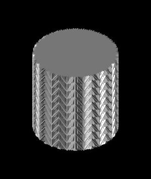 Chevron Ripple Vase