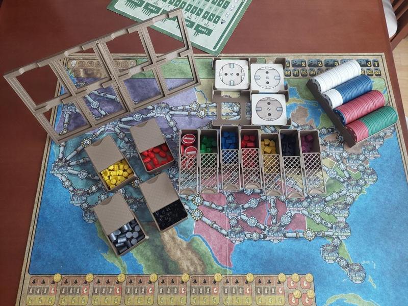 Power Grid game insert and power plant market