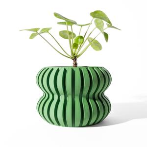 The Daso Planter Pot with Drainage Tray & Stand: Modern and Unique Home Decor for Plants