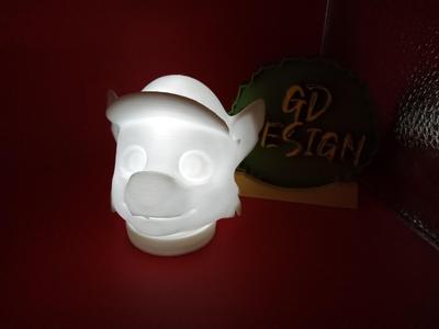 3D PAW PATROL ROCKY CHRISTMAS ORNAMENT TEALIGHT