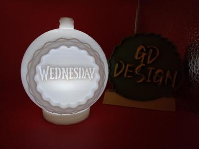 Wednesday CHRISTMAS ORNAMENT TEALIGHT