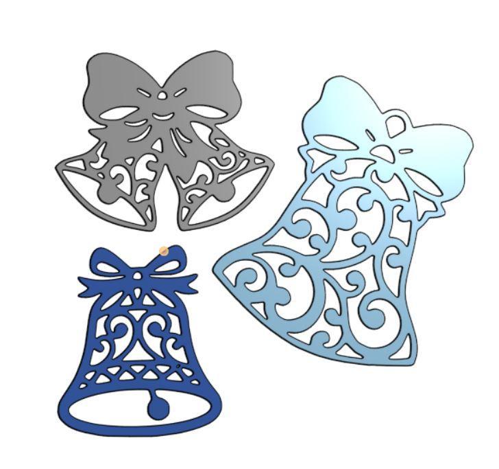 Christmas Bells Ornament / Christmas bell decoration