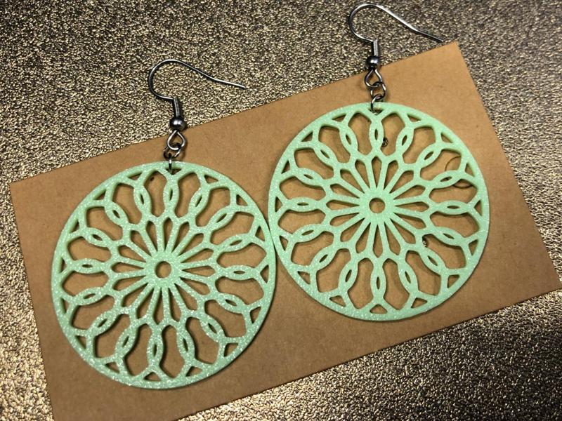 Mandala earrings #7 no AMS 0.4 mm nozzle