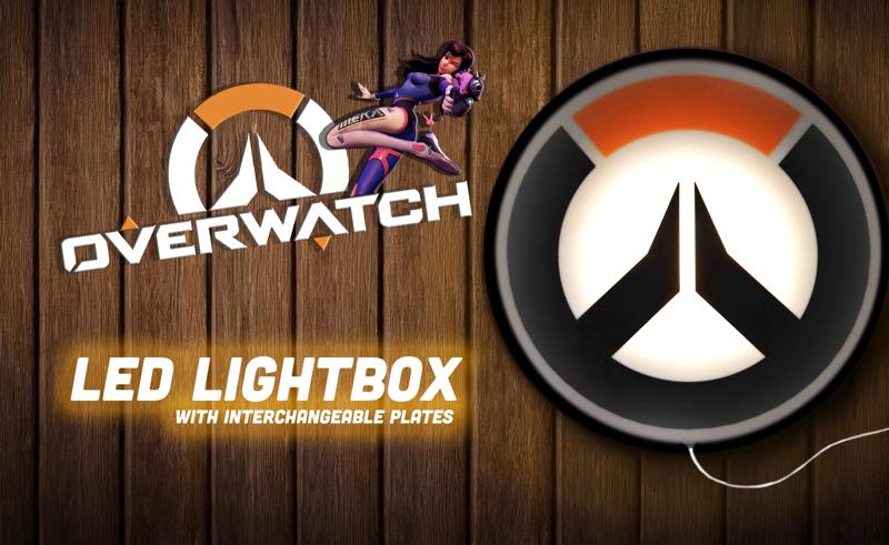 Overwatch - Light Box/wall art - Gaming Room