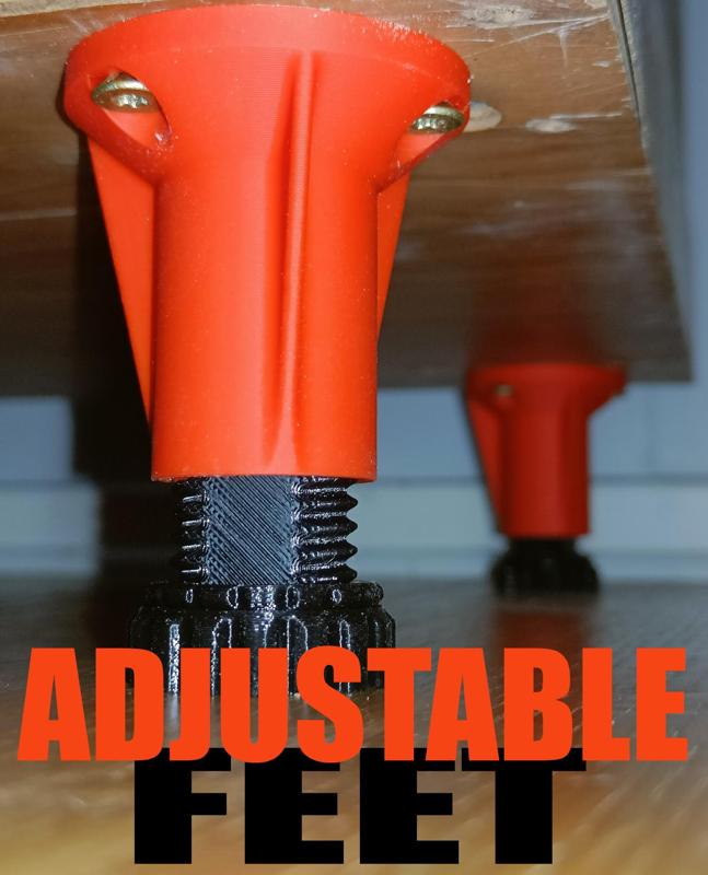 Adjustable furniture feet 60-120mm